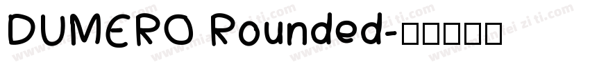 DUMERO Rounded字体转换
